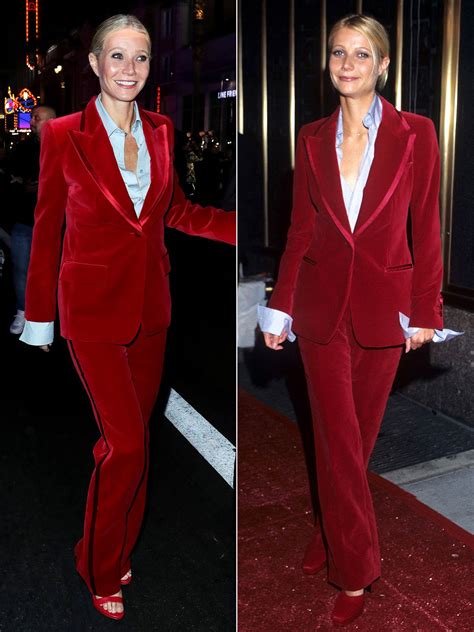 gwyneth paltrow red suit